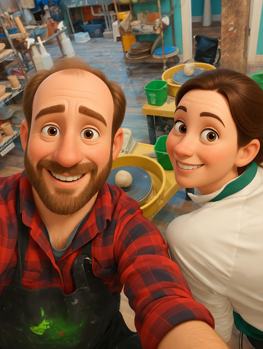 Matt and Kyla giving Parker a hint